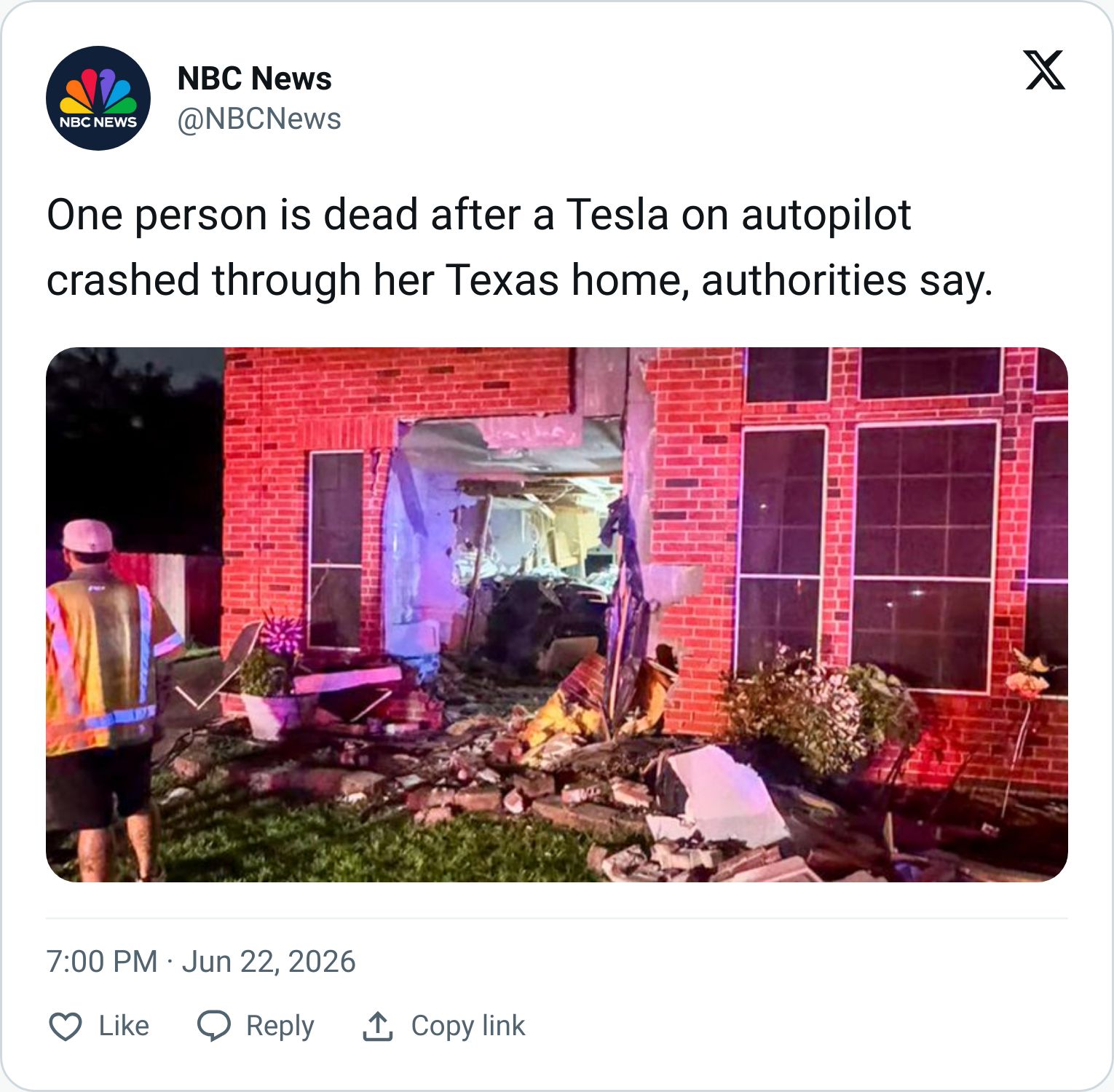 Tweet screenshot