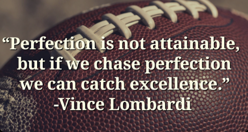 Quote by Vince Lombardi on a textured background