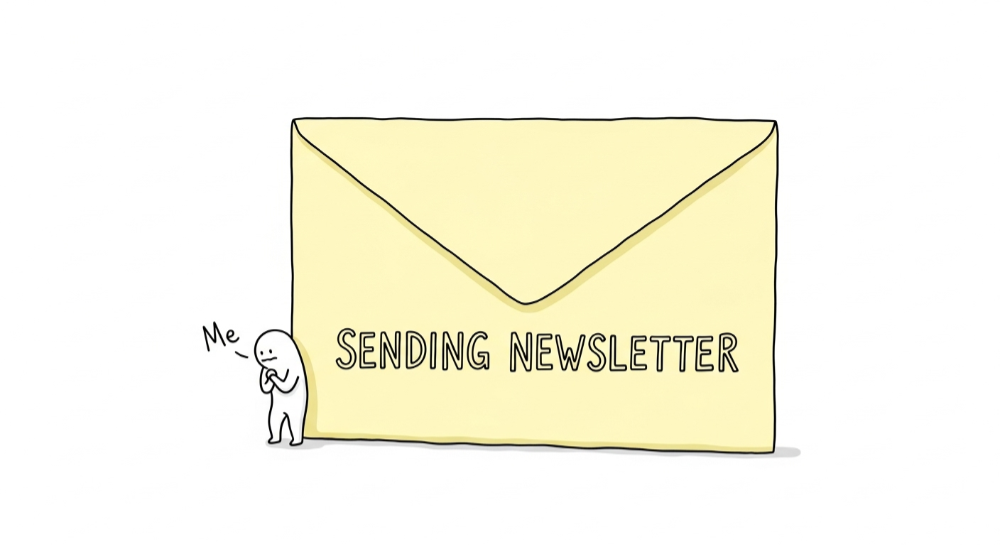 I was scared to send newsletters.