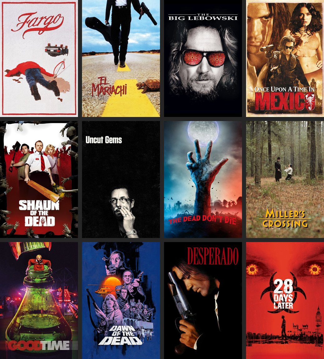 This week's 12 Cinenyms posters