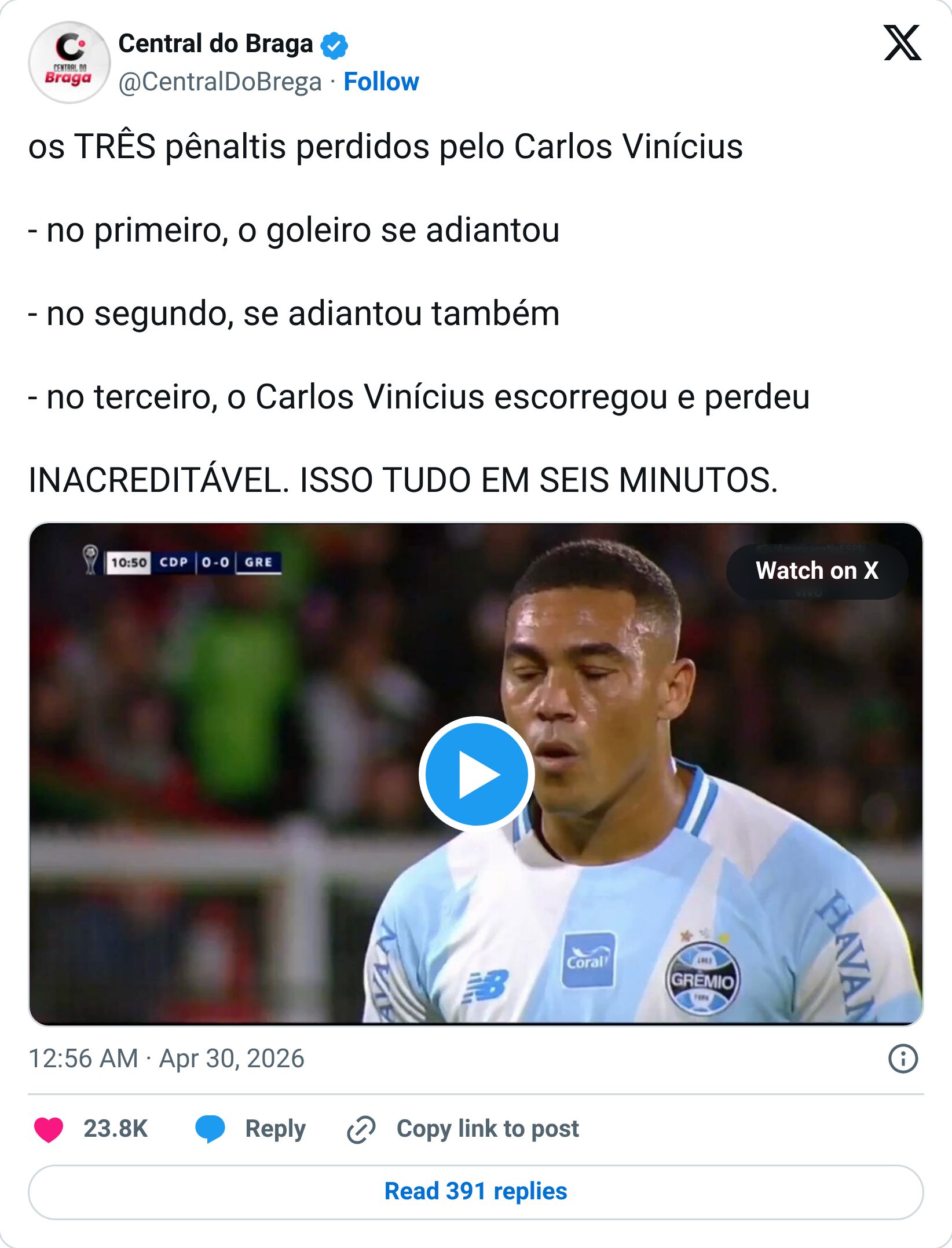 Tweet screenshot
