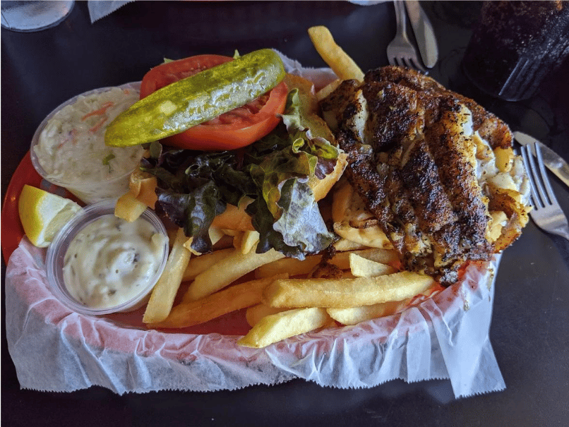 Grouper sandwich in Naples