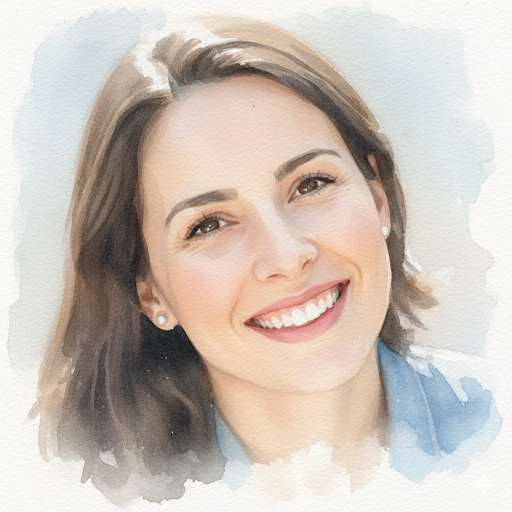 Watercolor style portrait