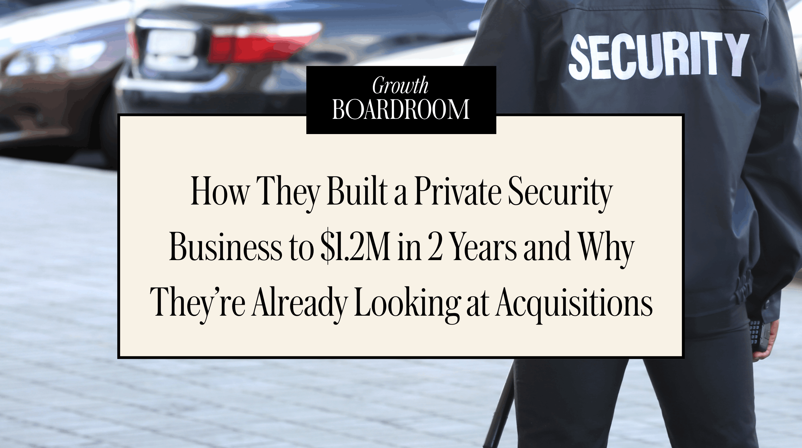 How This Security Company Hit $1.2M with 40% Margins and Great Benefits ...