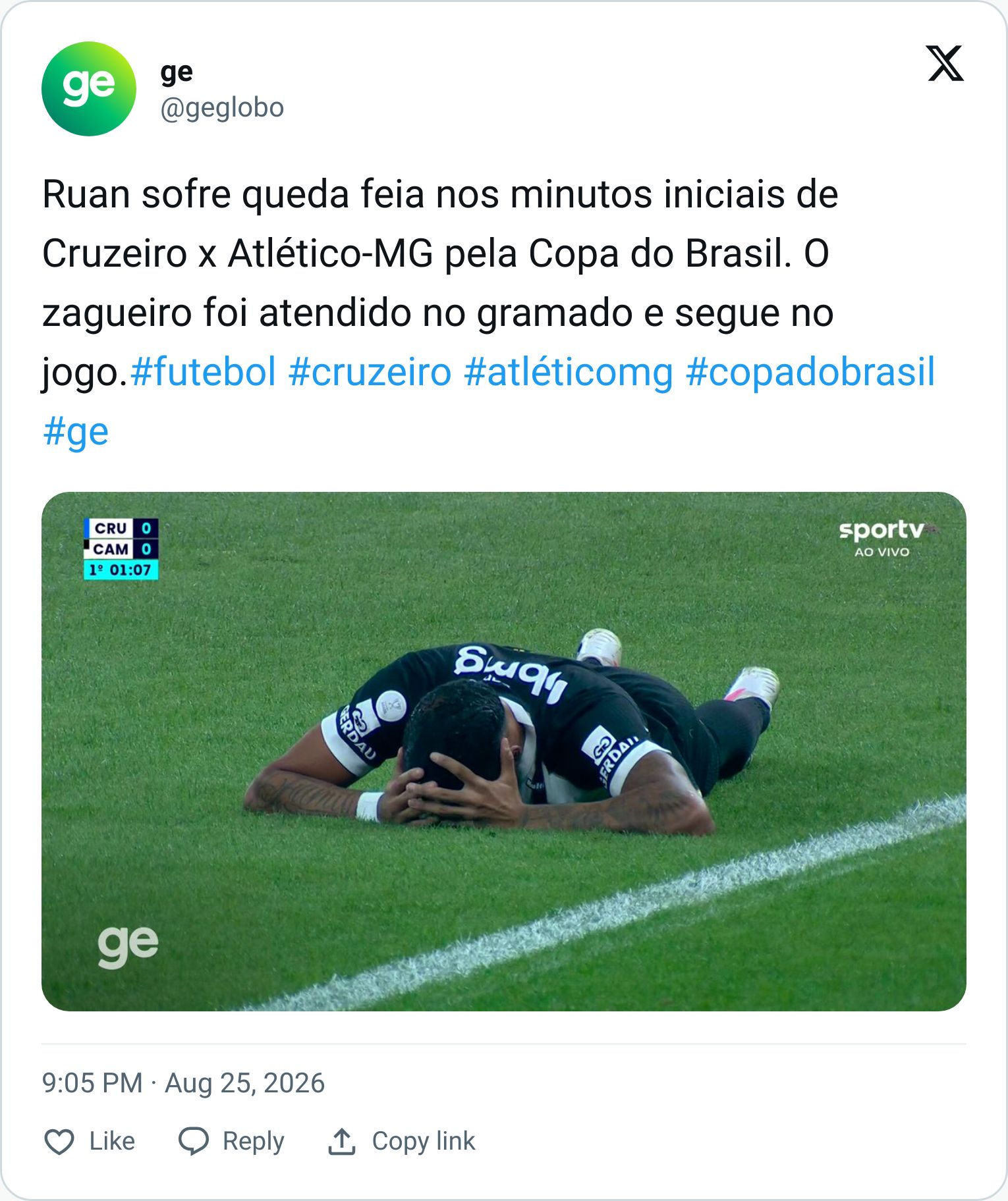 Tweet screenshot