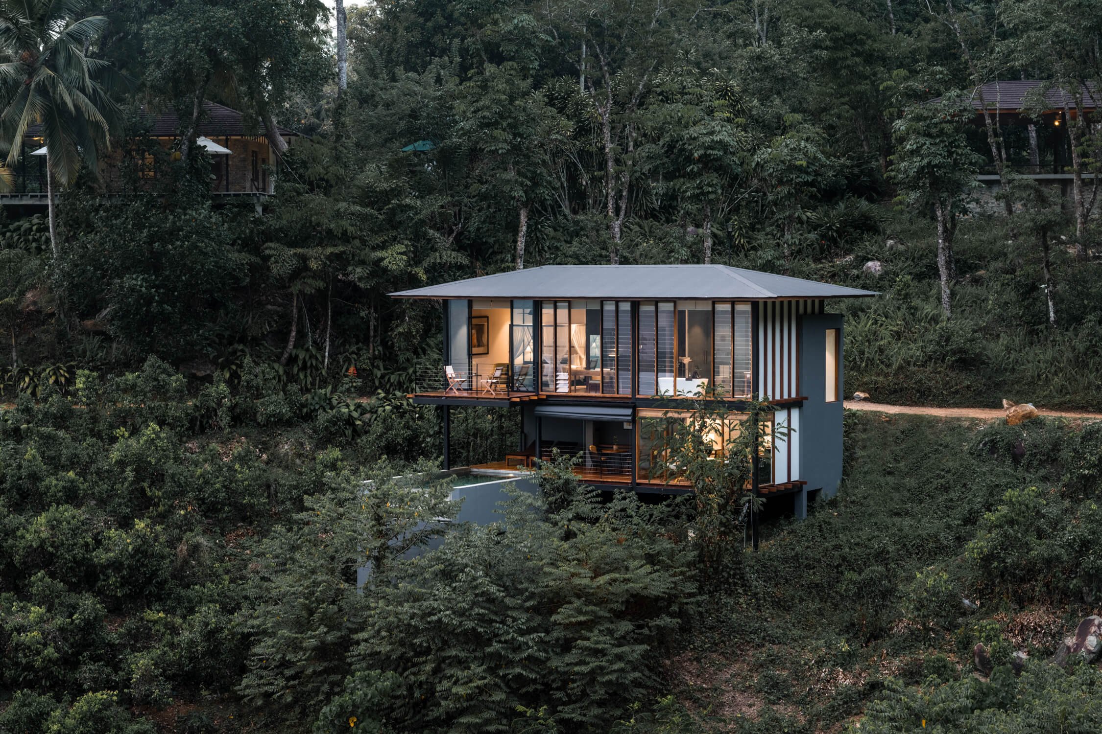 Standalone Glenross Living villa surrounded by forest