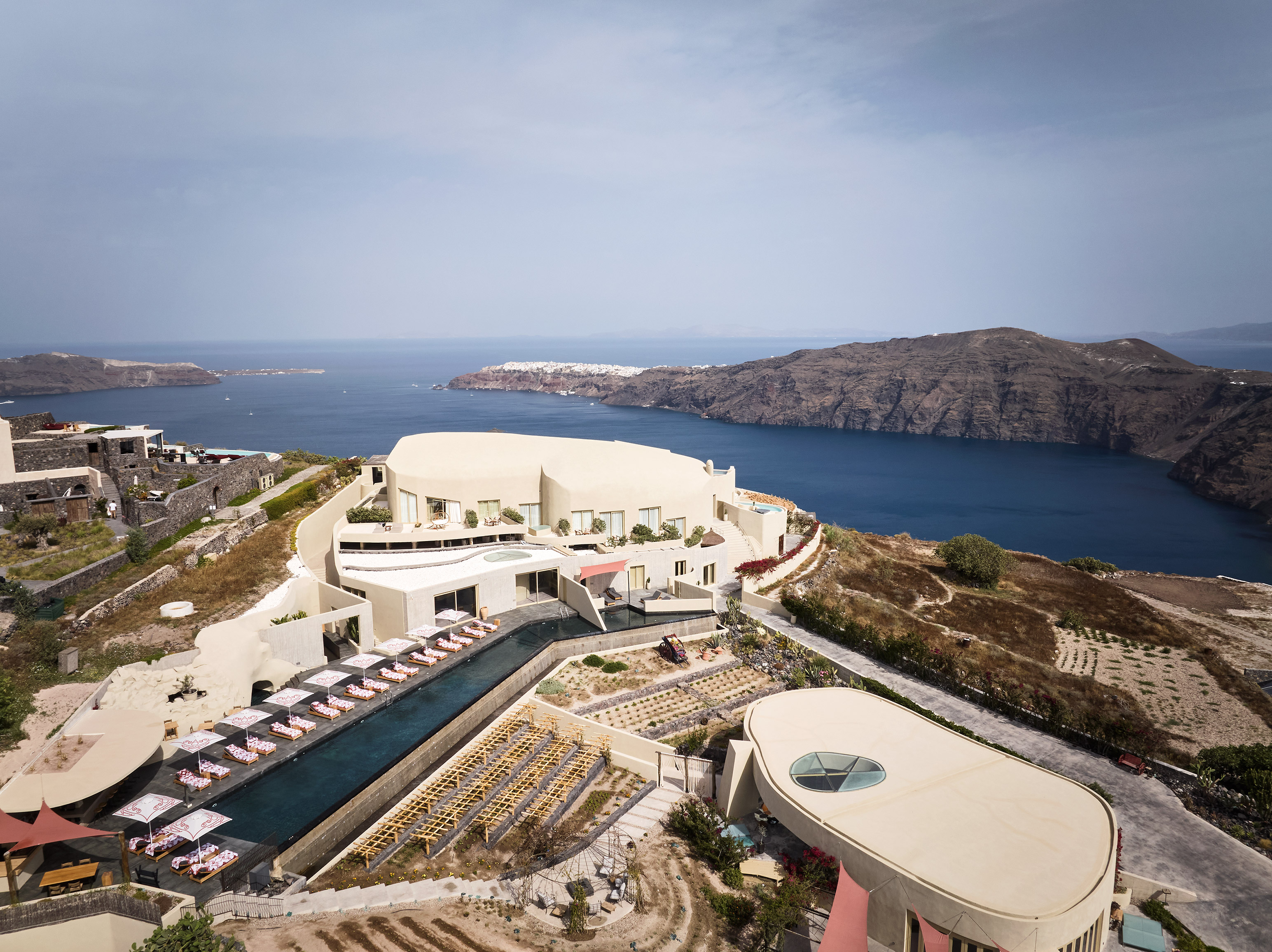 Andronis Concept overlooking Santorini’s caldera