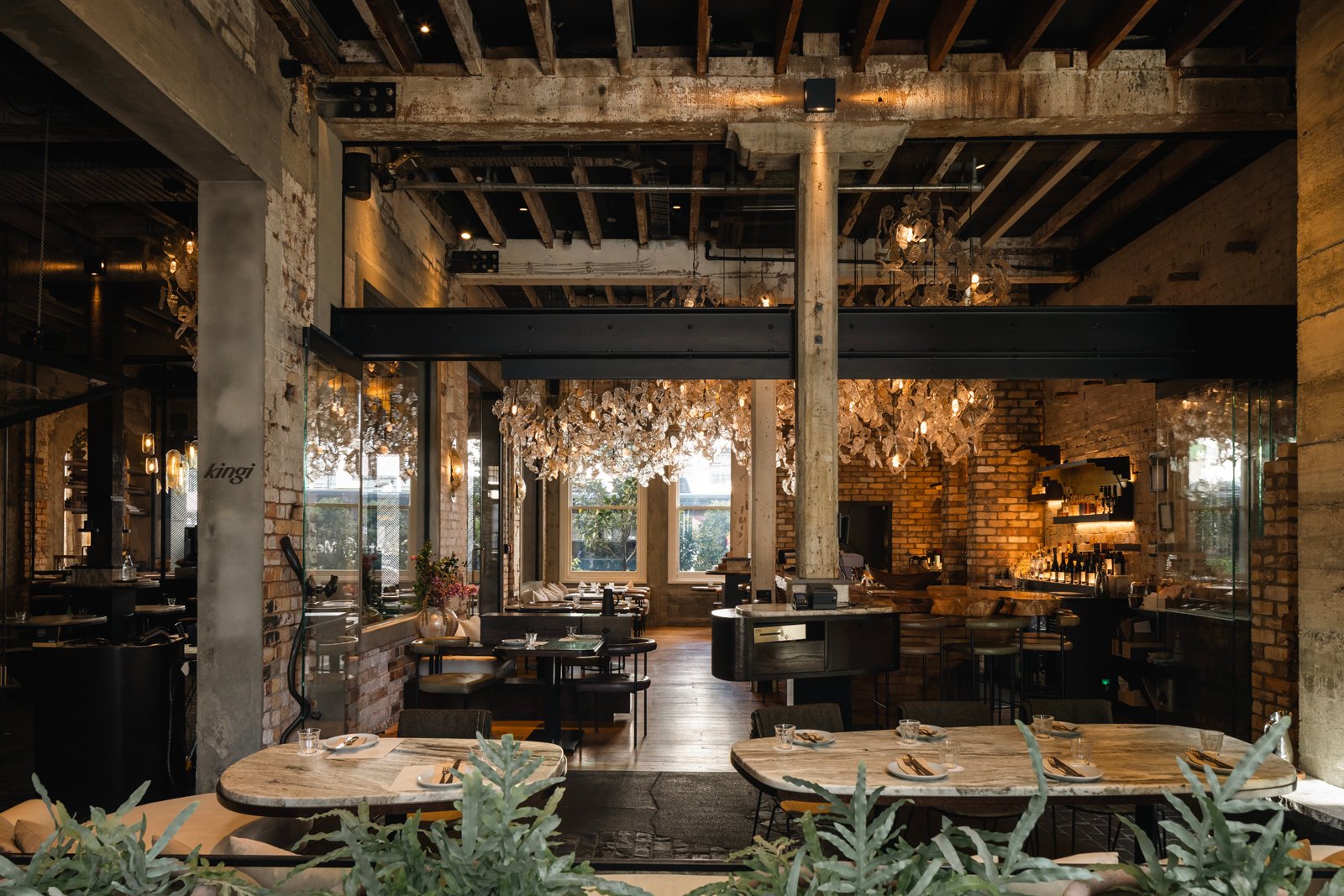 Dining room at Kingi in Hotel Britomart