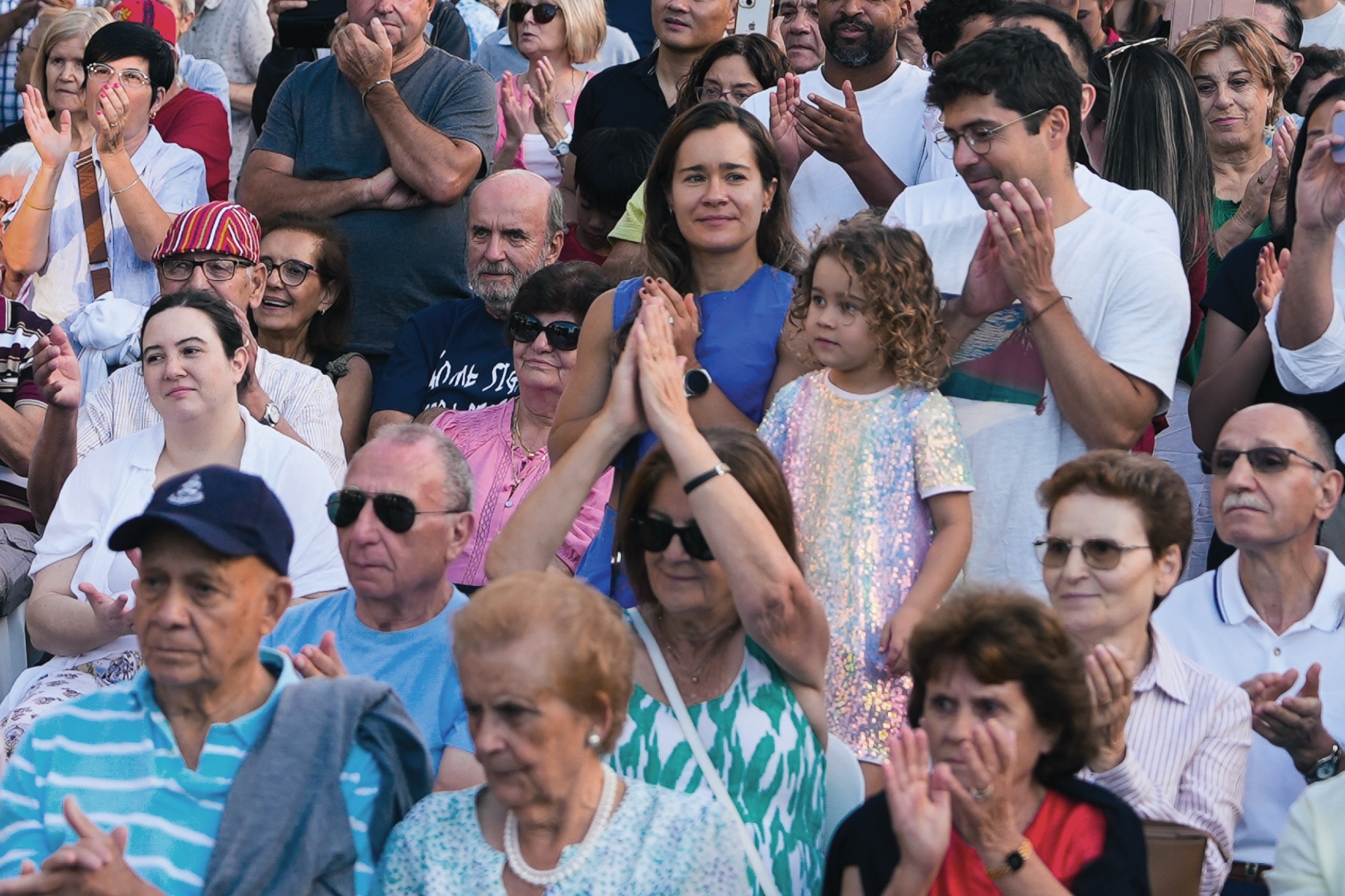 Crowd at a multicultural community event