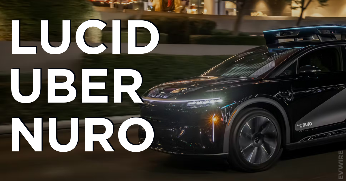 Lucid, Uber, and Nuro collaboration robotaxi