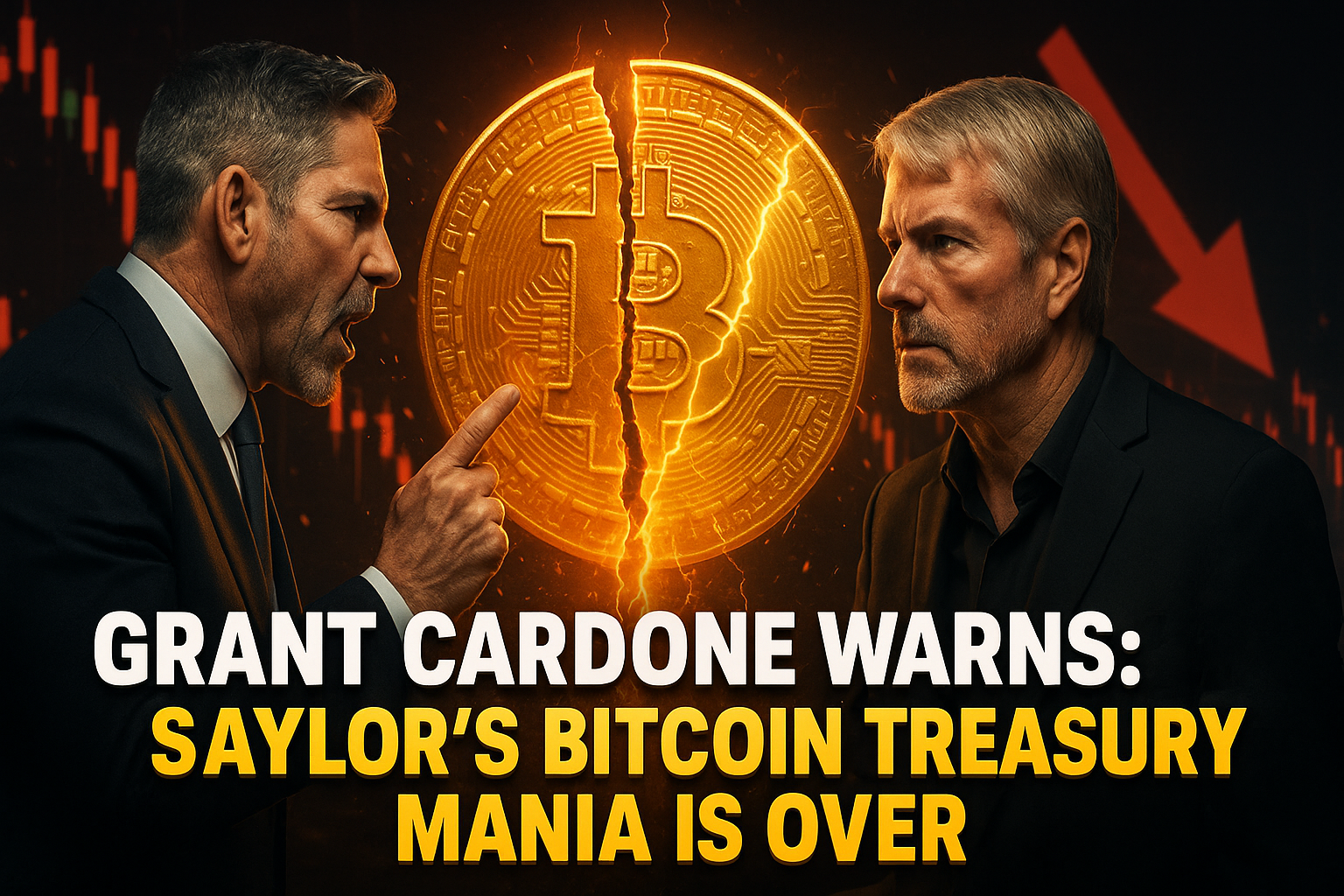 Grant Cardone Warns: Saylor’s Bitcoin Treasury Mania Is Over
