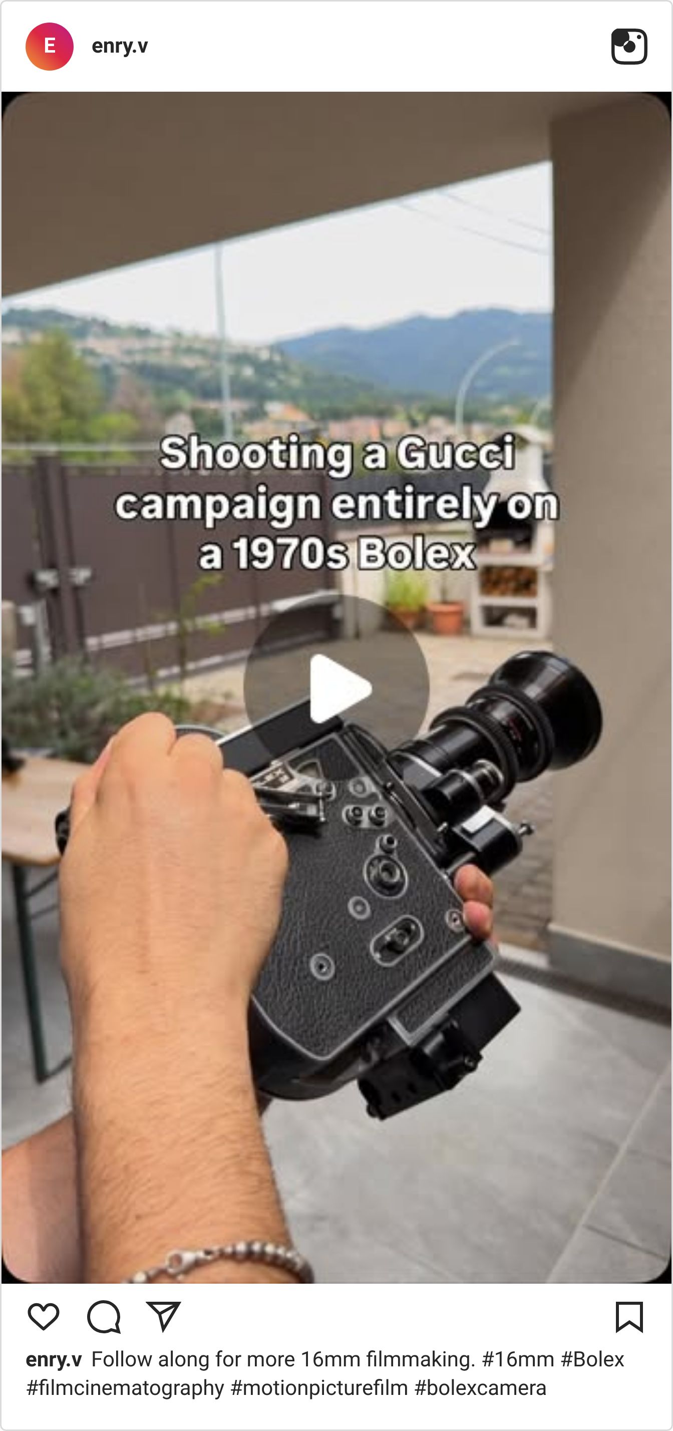 Instagram reel screenshot