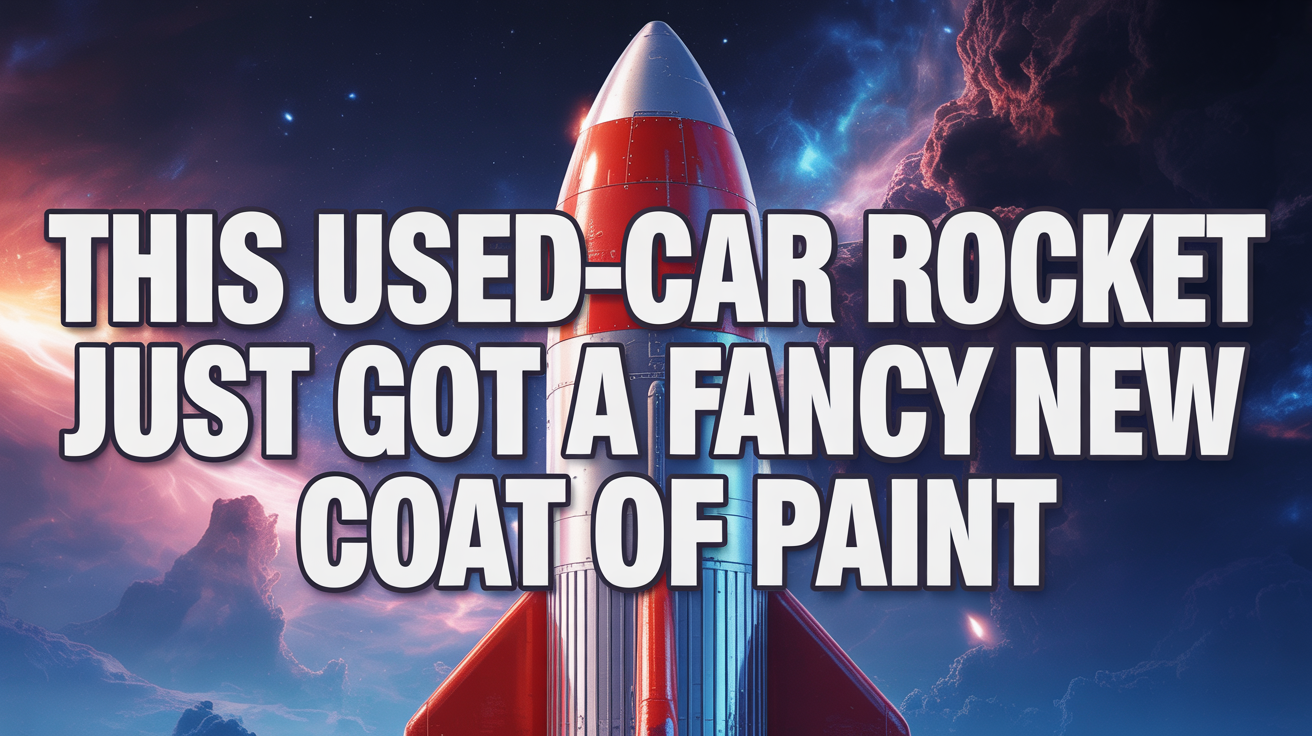 This Used-Car Rocket Just Got a Fancy New Coat of Paint
