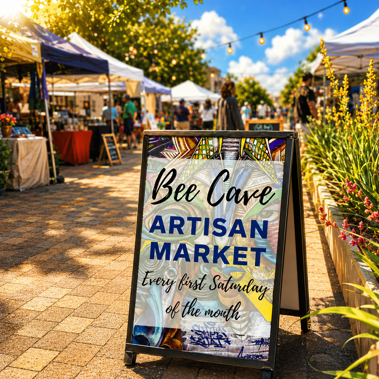 Bee Cave Artisan Market in the Galleria plaza
