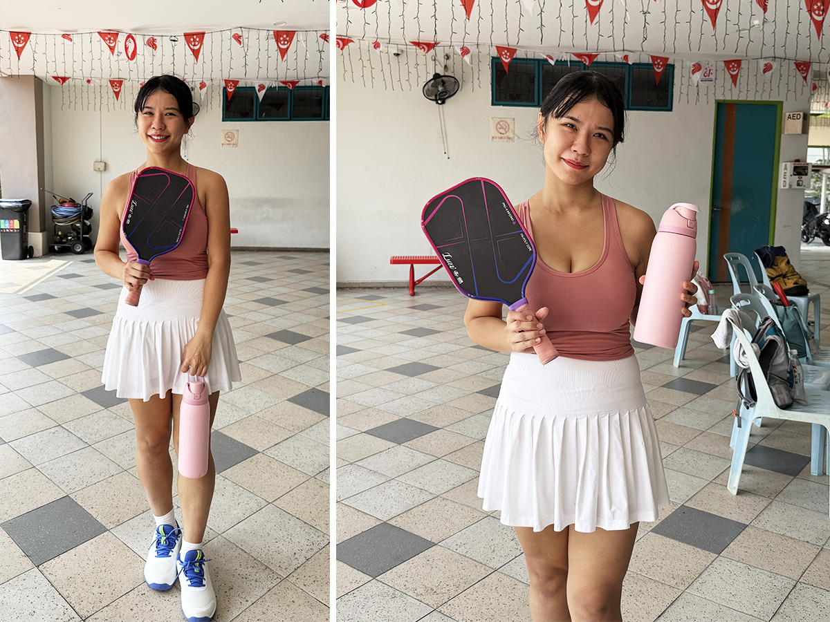 Ashley, our friend from Issue #7, still pretty in pink (AND in sweltering 2pm heat, mind you).