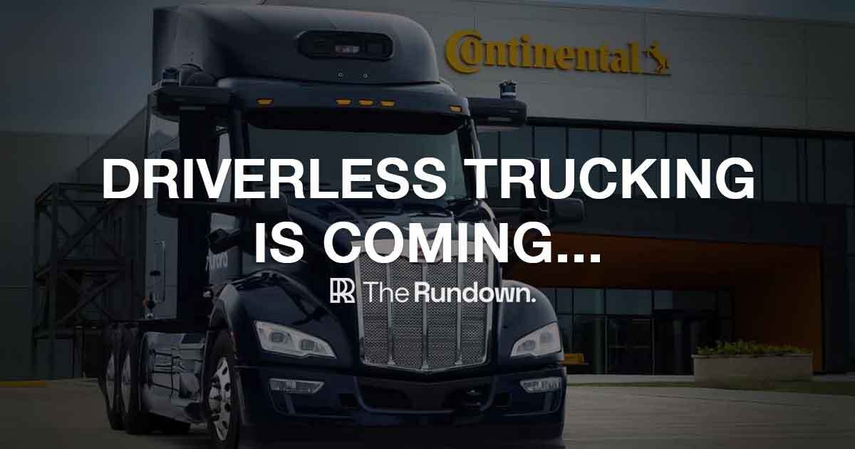 Autonomous trucking is coming to USA