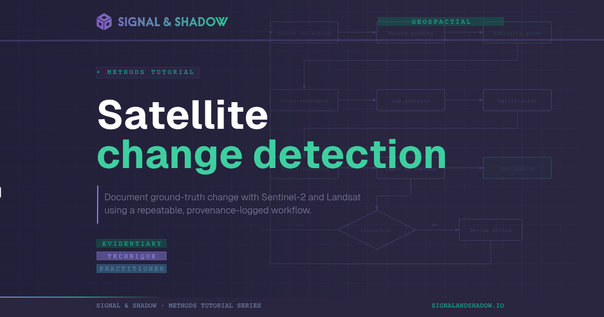 Satellite change detection