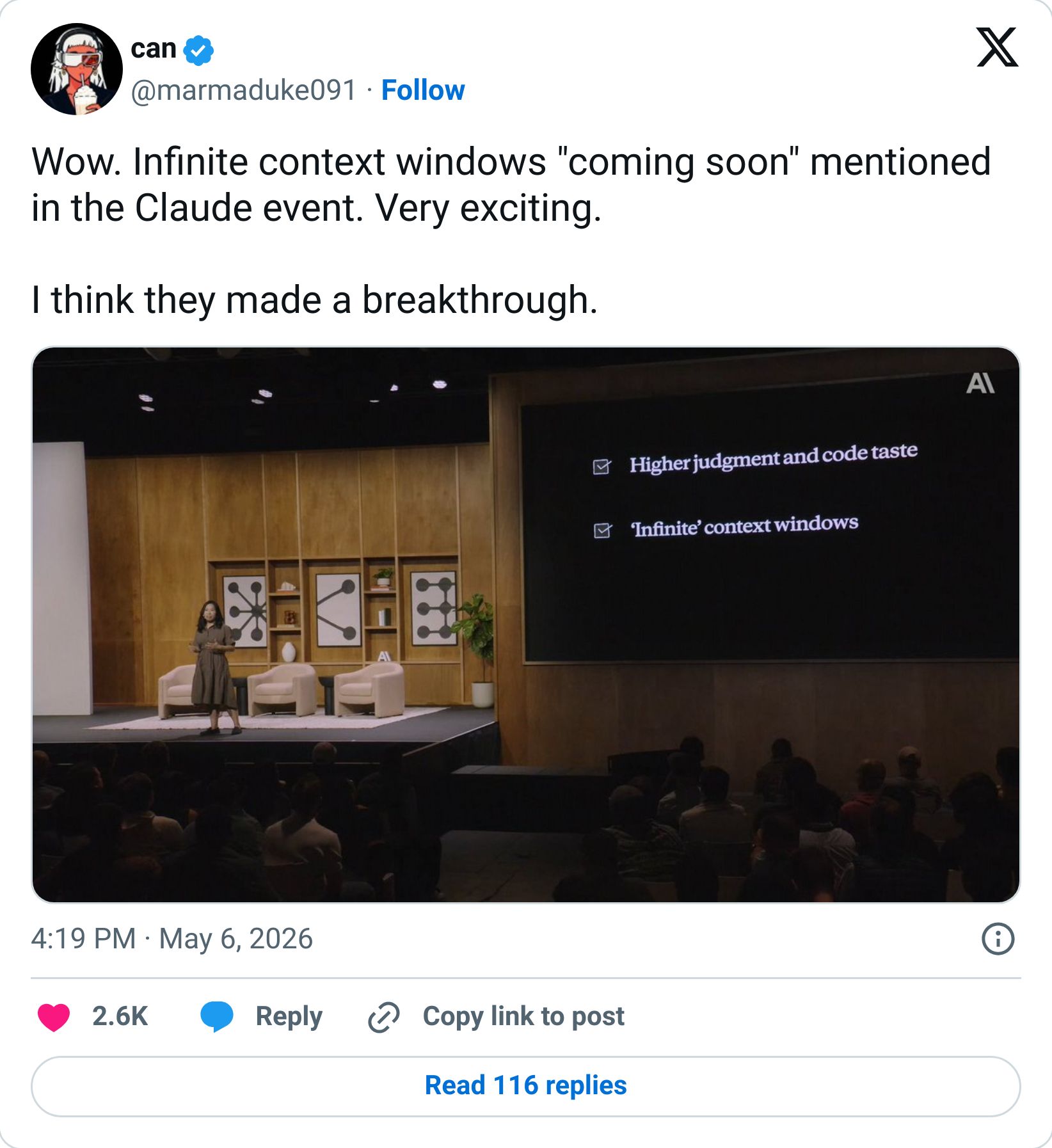 Tweet screenshot
