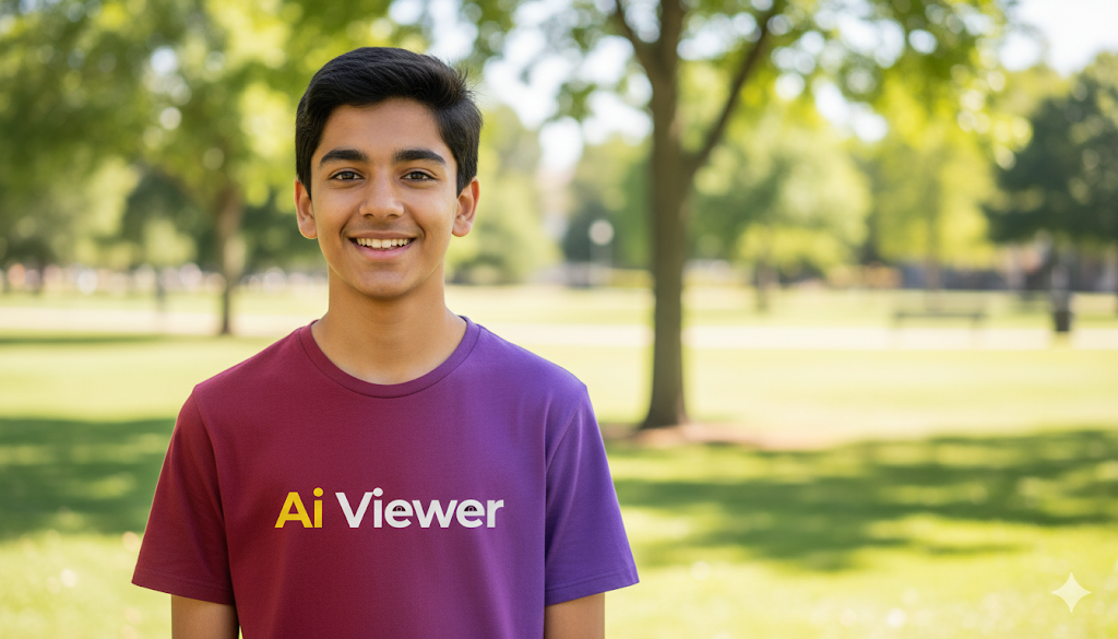 Ai Viewer t-shirt in park