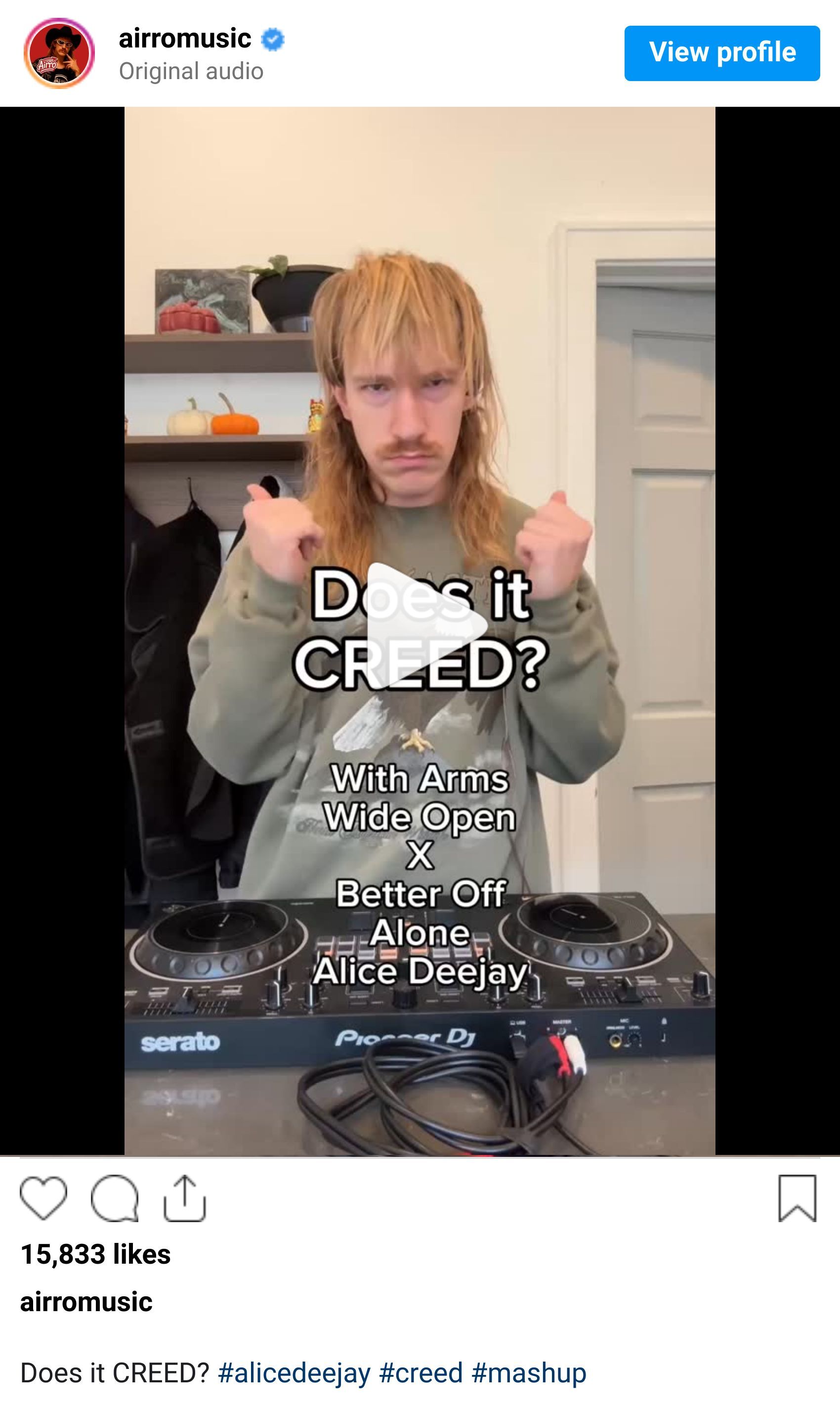 Instagram reel screenshot