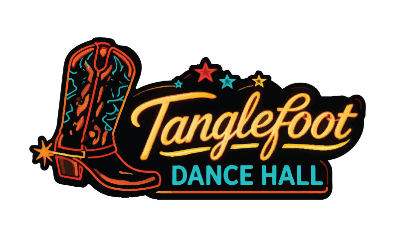 Tanglefoot Dance Hall logo for upcoming Festus Main Street venue