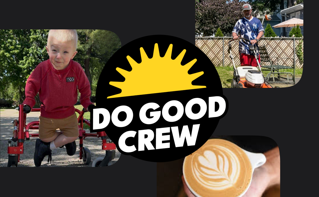 THIS WEEK'S DO GOOD CREW NEWSLETTER IS OUT. 📩
It features a really special story about a community that came together to change little Bedford's life. To find 
