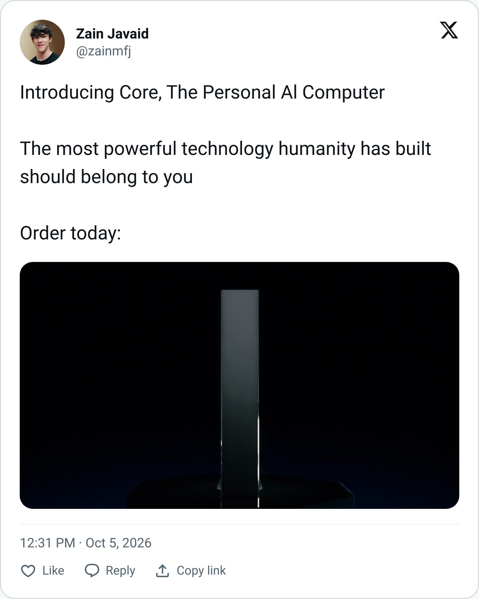 Tweet screenshot