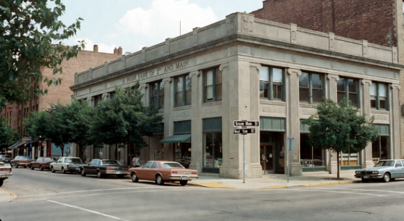 Bank Corner at 1st and Main, Fond du Lac, 1988