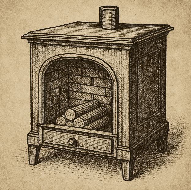 Benjamin Franklin's Franklin stove design