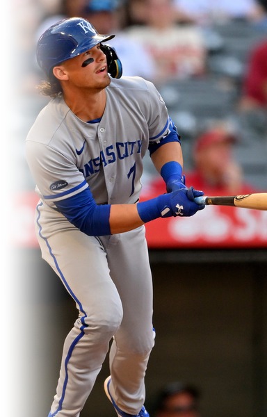 Bobby Witt Jr. at the plate