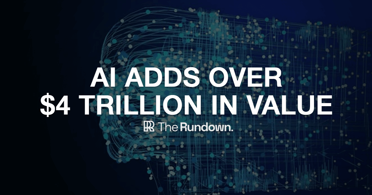 🤖 Study says AI can add $4.4 trillion to economy