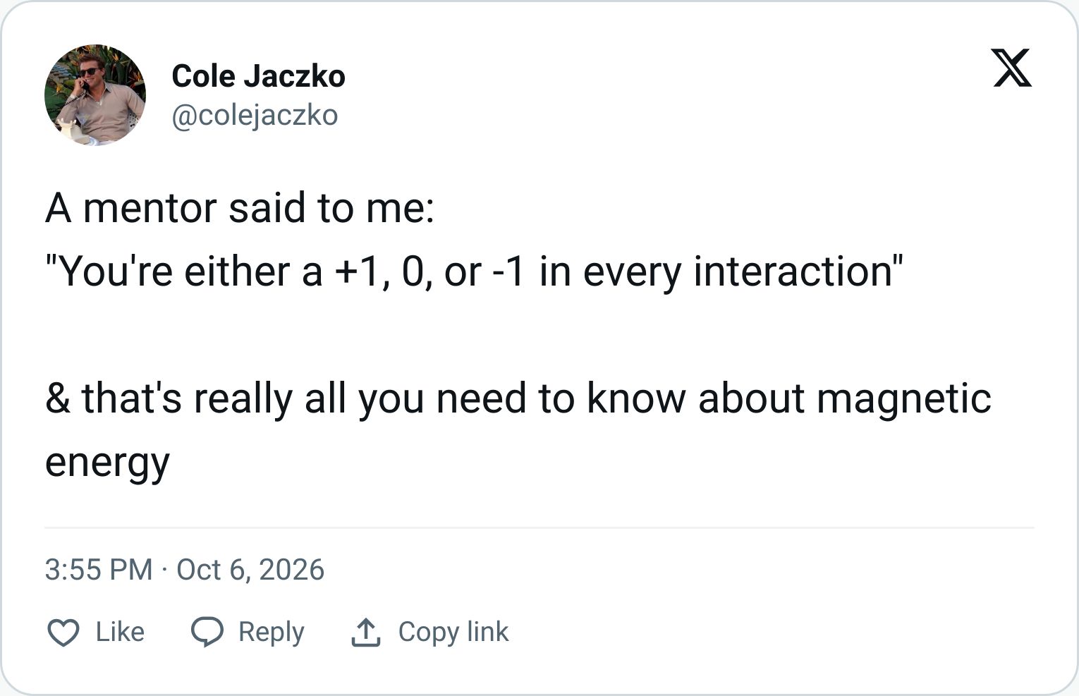 Tweet screenshot
