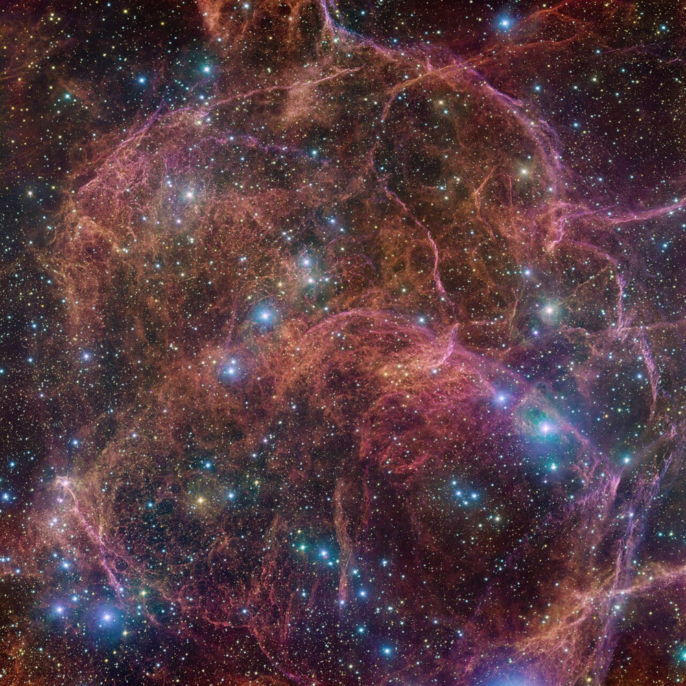The Vela Supernova Remnant is a masterpiece of chaos