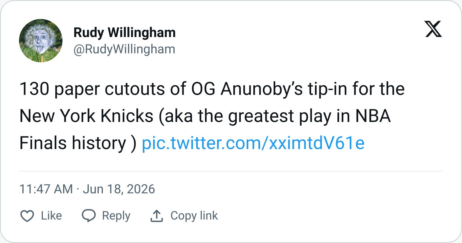 Tweet screenshot