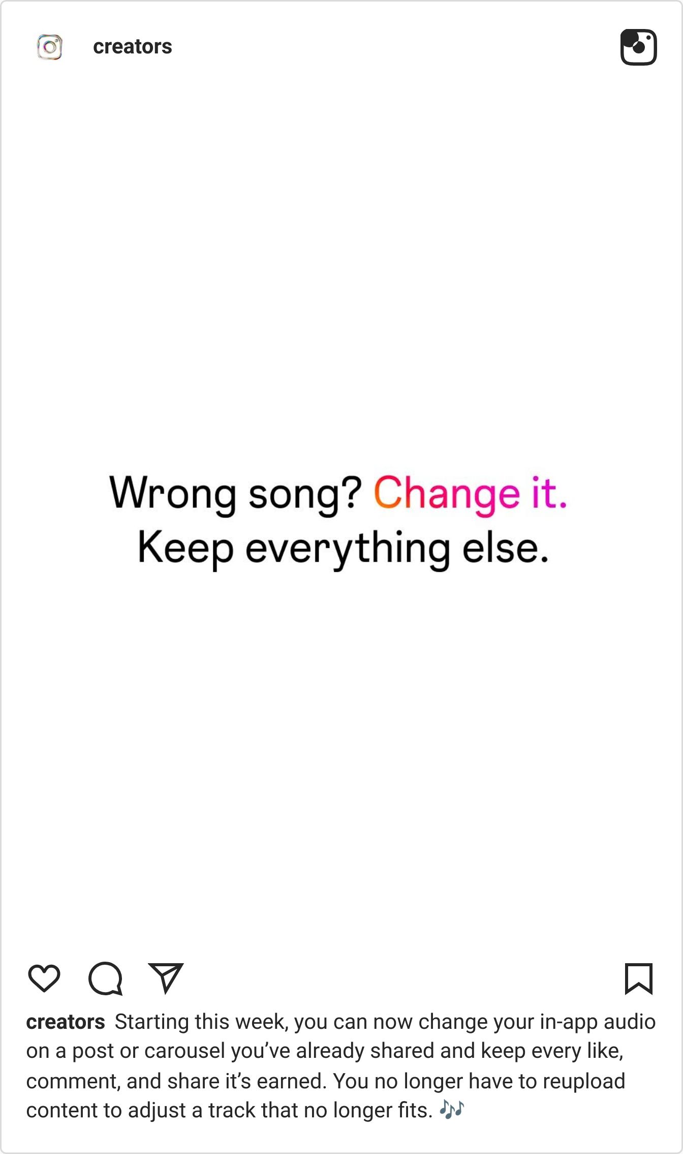 Instagram reel screenshot