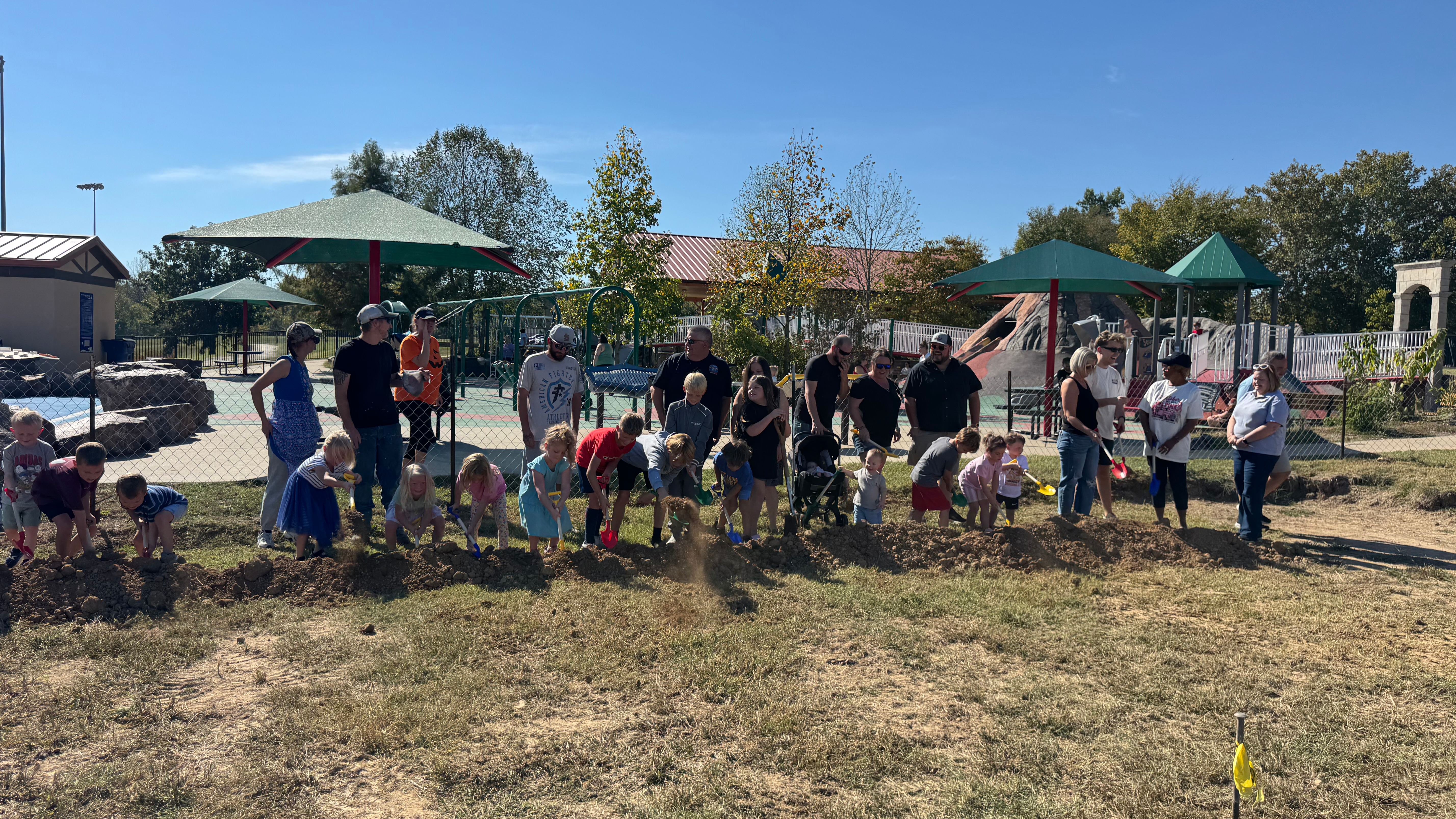 Kade’s Playground Stabiae expansion groundbreaking event graphic