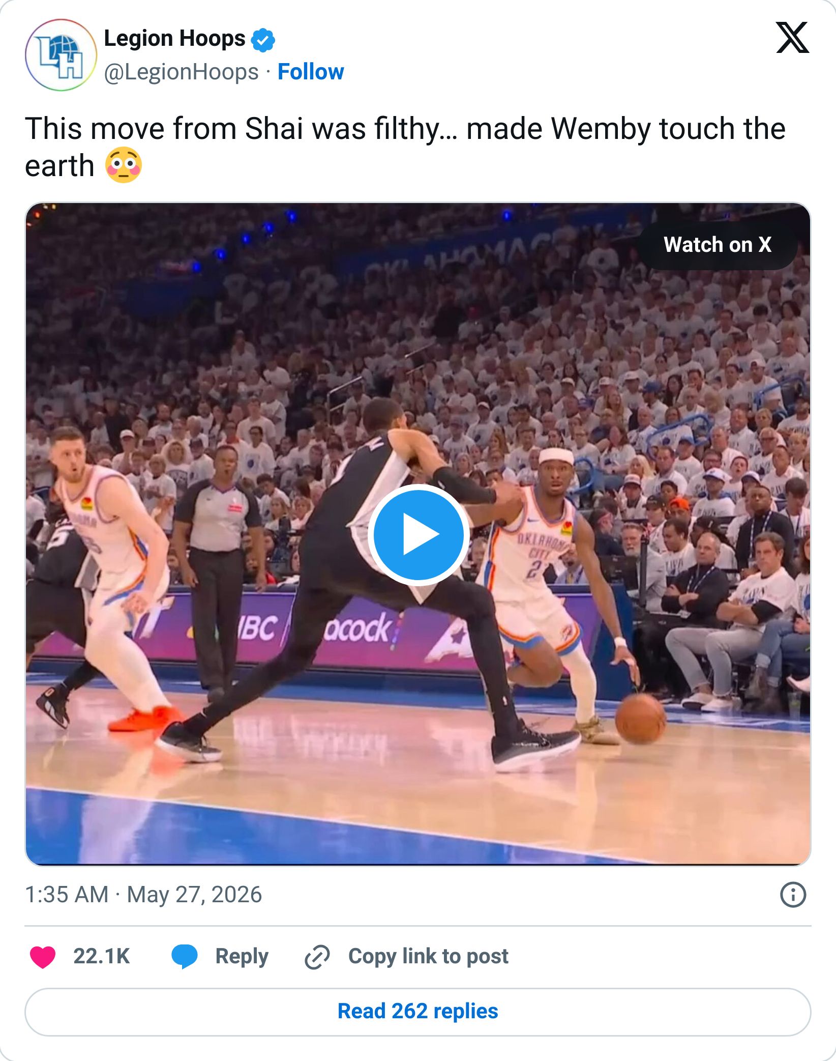 Tweet screenshot