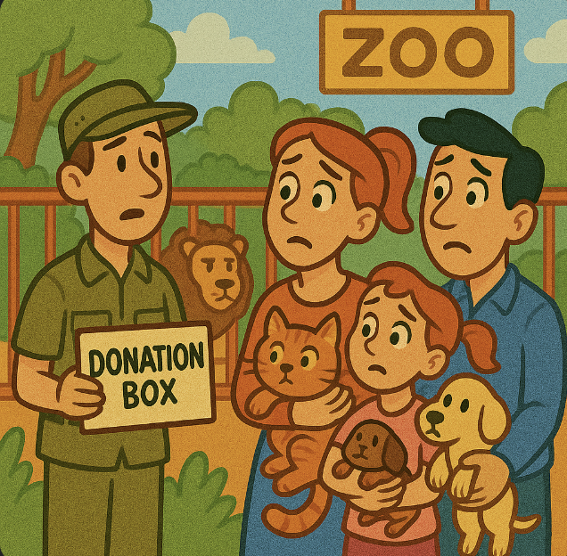 A zoo in Denmark asked patrons to donate their pets. Not as attractions, but for food