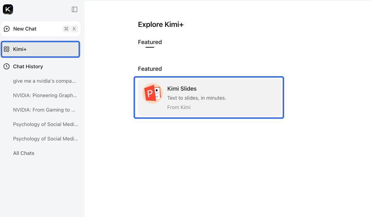 Kimi Slides — AI-made presentations