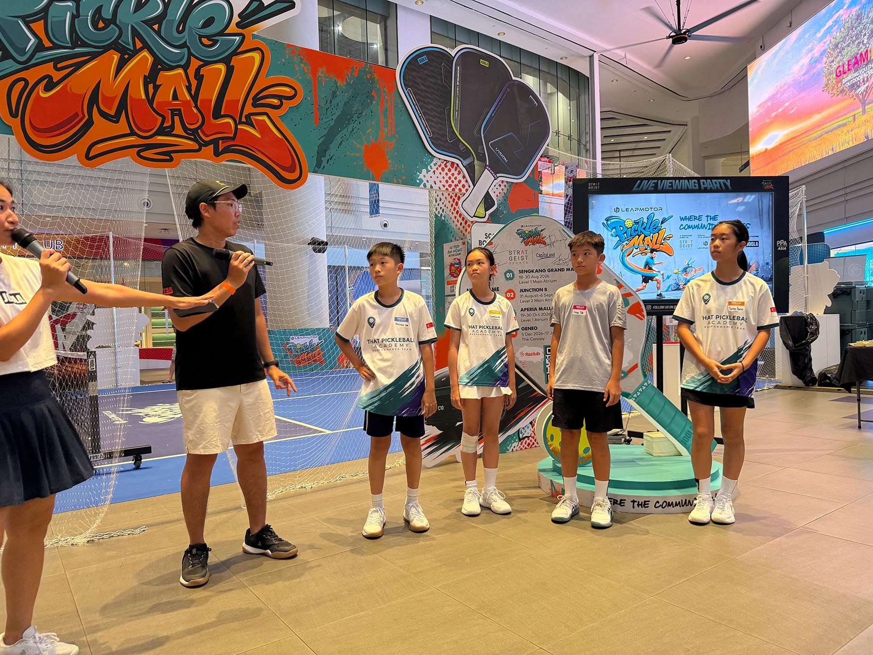 Coach Aron and his Young Lions made a special appearance at PickleMall...to kick butt