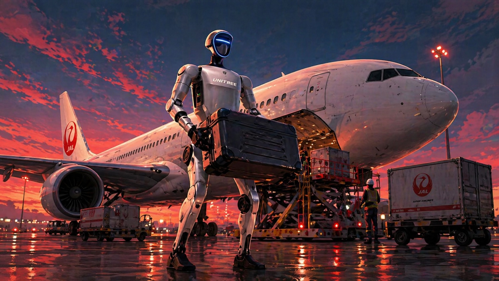 The humanoid baggage handler has landed