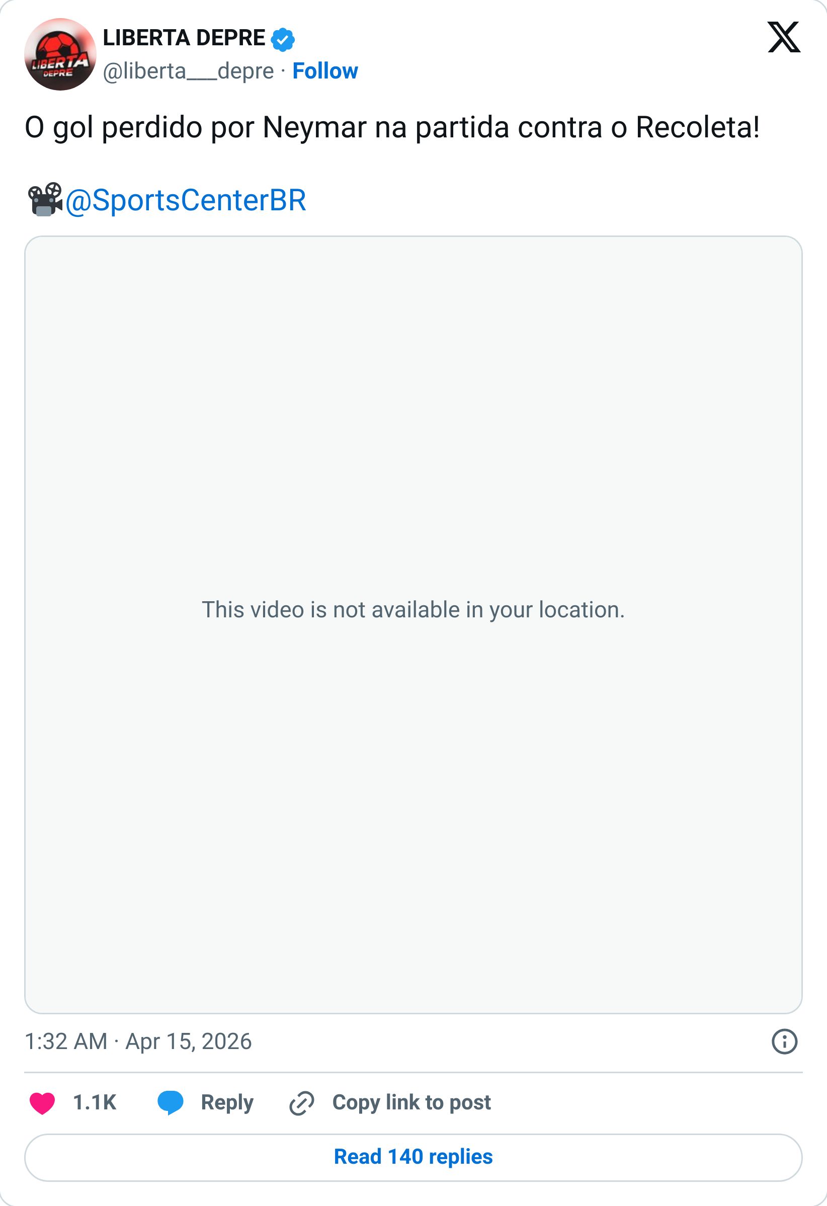 Tweet screenshot