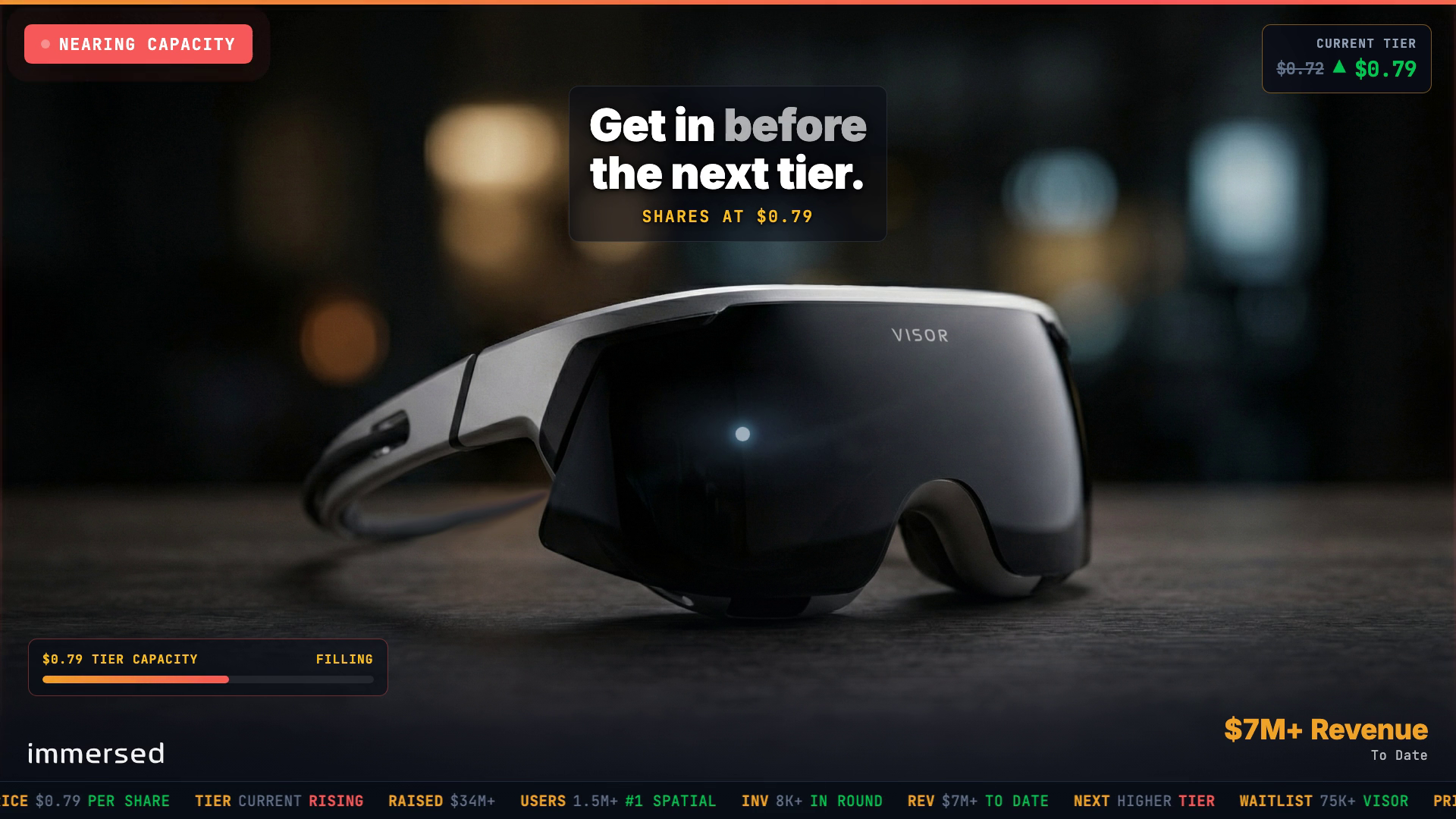 Immersed Visor — Get in before the next tier