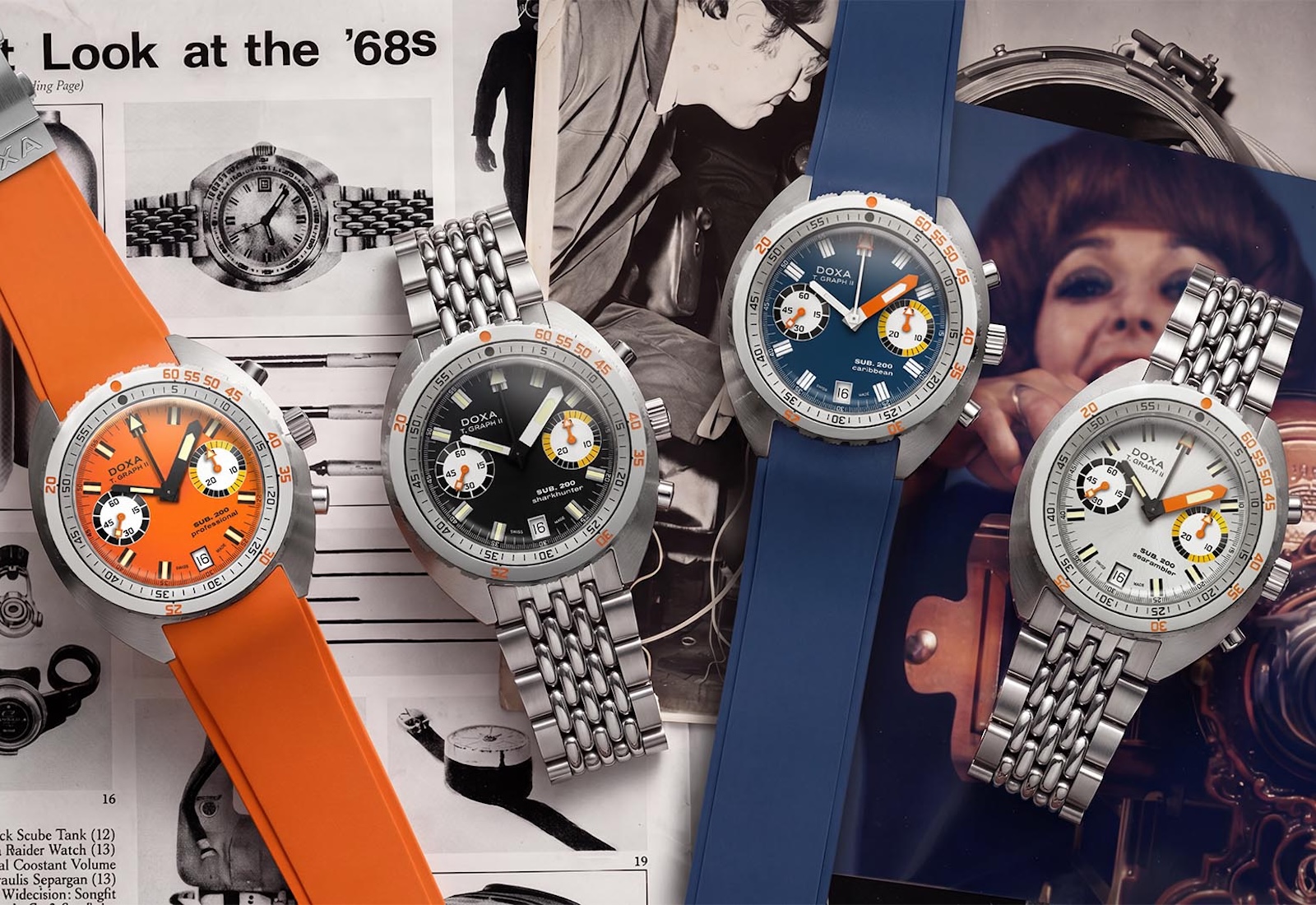 Doxa Brings Back The Diving Chrono; Hanhart's Firefighting Watch