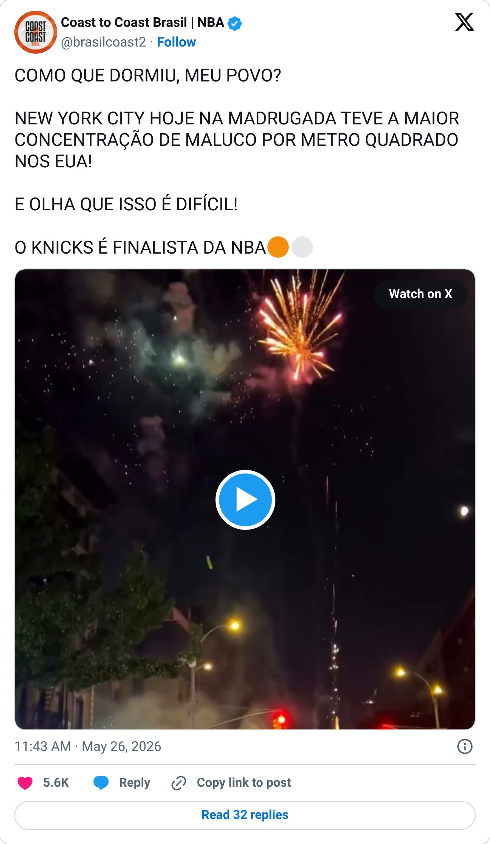 Tweet screenshot