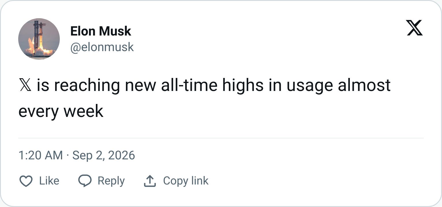 Tweet screenshot
