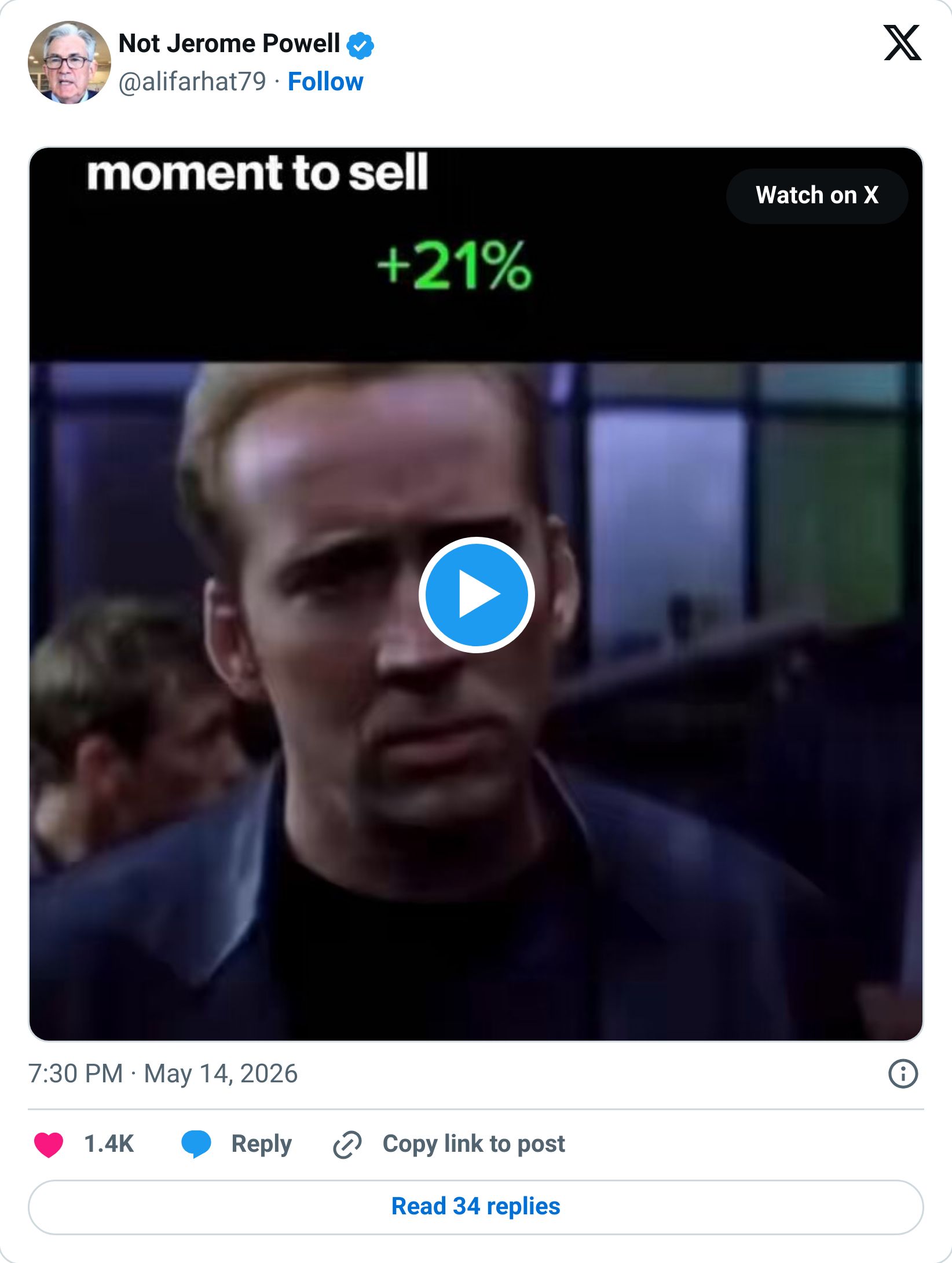 Tweet screenshot