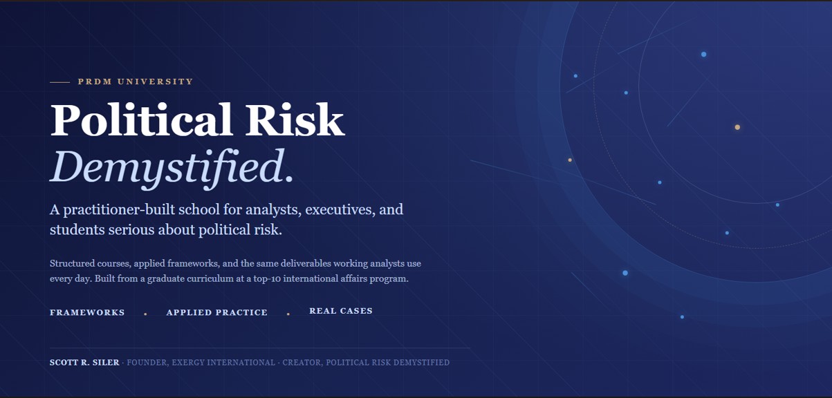 PRDM University — Political Risk Demystified