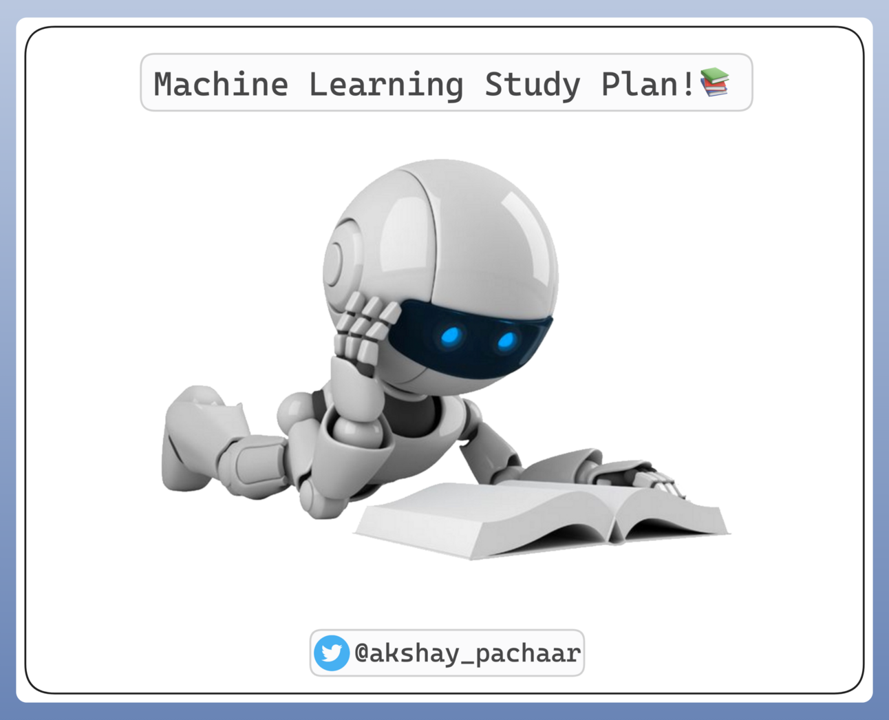 A minimal study plan for machine learning 
