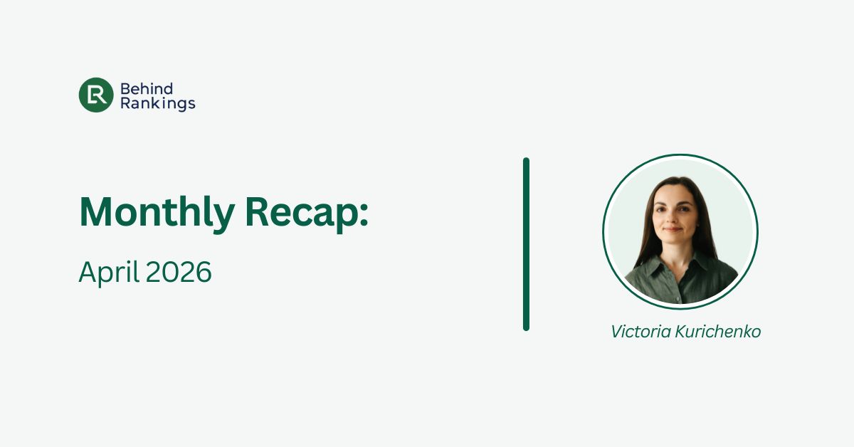 April 2026 recap: events, work & results